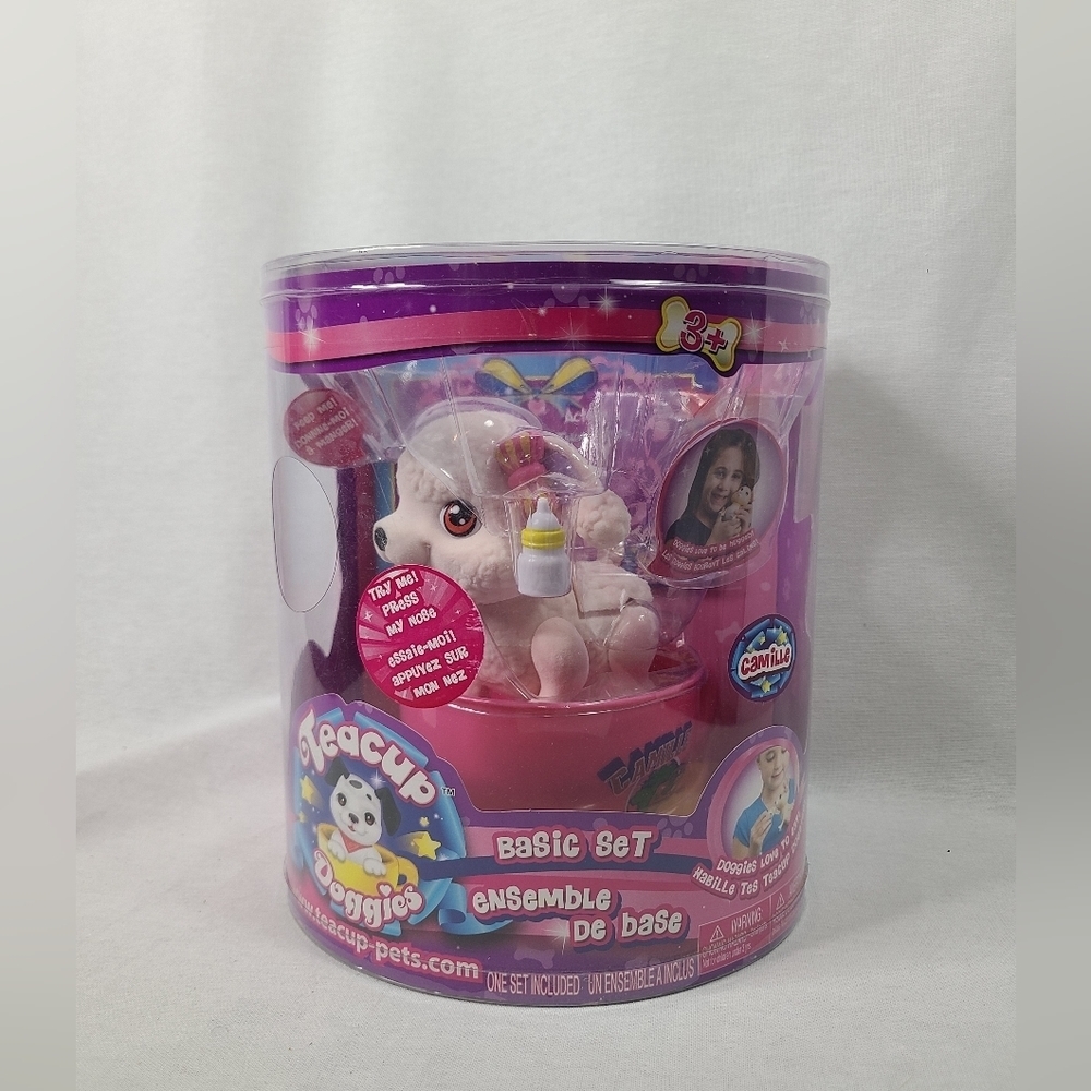 ToyTeck Teacup Doggies Camille Interactive Dog-NEW